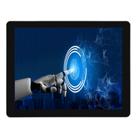 Moniteur industriel LGS 17 pouces ordinateurs tout-en-un, écran tactile écran affiche tablette PC avec VGA USB LAN COM