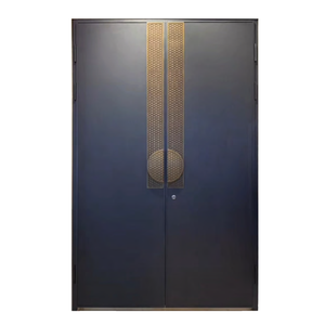 Foshan <span class=keywords><strong>porte</strong></span> d'ingresso a prova di fuoco porta d'ingresso Pivot anteriore in acciaio inox porta d'ingresso esterno - Product Image 5