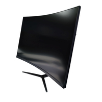Monitor game 144Hz tanpa bingkai, Monitor Gaming 32 inci melengkung 1080p 1ms murah