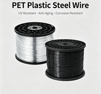 Fil de fer plastifié pour serre, fil de polyester, fil de support pour serre, fil de fer plastifié PET, corde de construction de treillis pour vignes