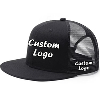 Gorra de Béisbol de Malla Vaquera con Logotipo Personalizado, Gorra de Hip Hop de Poliéster con Cierre a Presión, Bordado Transpirable, Impermeable, Deportiva, para Ciclismo al Aire Libre