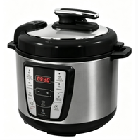 Cuisinière électrique à pression GB-PC1450 8 fonctions 5L 800W à usage commercial, contrôle par micro-ordinateur, cuve intérieure en fer-aluminium