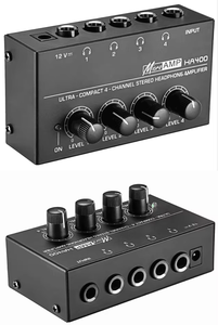 Amplificateur de casque 4 canaux BHA HA400, idéal pour les consoles de mixage, les studios d'enregistrement, <span class=keywords><strong>prix</strong></span> de gros, OEM, CE, FCC - Product Image 2