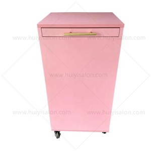 Carrito de salón rosa, carrito de salón, armario de belleza, carrito, estación de armario con carrito - Product Image 5