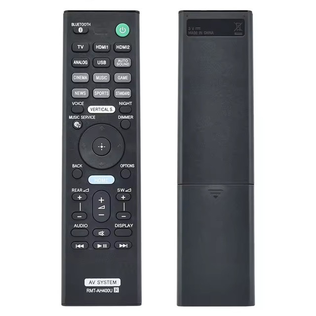 New RMT-AH400U 433MHz Fixed Code Wireless Remote Control with 20m Range for Sound Bar HT-Z9F SA-WZF9 SA-Z9F HTZ9F