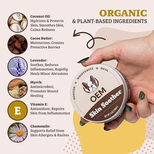 Oem Natural Dog Skin Soother Itch Soulagement Baume hydratant pour <span class=keywords><strong>chien</strong></span> <span class=keywords><strong>Crème</strong></span> de soin pour la peau du <span class=keywords><strong>chien</strong></span> pour apaiser les coupures, gratter et brûler le baume des pattes - Product Image 2