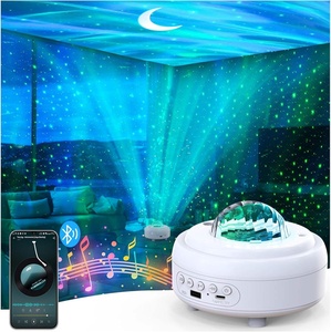 Rechargeable Aurora Star Projector Night Light, Built-in Lithium Battery Moon Sky Projection <b>Lamp</b> For Bedroom Party Home Decor - Product Image 2