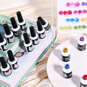 KLANA Gel Ojo de Gato en Oferta, Brillo de Diamante Triturado, Magnético, Anti-Amarilleo, 18 Colores Macaron, Esmalte de Uñas en Gel UV Brillante, OEM ODM - Product Image 2
