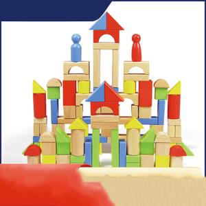 Hot Bán Xây Dựng Khối Đồ Chơi Đầy Màu Sắc Bằng Gỗ <span class=keywords><strong>Castle</strong></span> Set Trẻ Em Của Xếp Chồng Gạch Hội Đồng Quản Trị Trò Chơi - Product Image 2