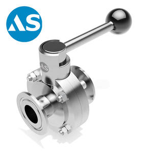 SS304/SS316L Sanitary Stainless Steel Pull Handle Clamped Butterfly <strong>Valve</strong> - Product Image 3