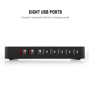 8Mouth 3QC 100Tile 8 Port cargador multipuerto <span class=keywords><strong>base</strong></span> de <span class=keywords><strong>carga</strong></span> para teléfono <span class=keywords><strong>Apple</strong></span> Android <span class=keywords><strong>carga</strong></span> rápida - Product Image 5