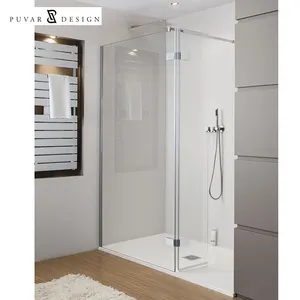 Modern minimalist tasarım banyo duş kabini walk-in sürgülü cam kapi