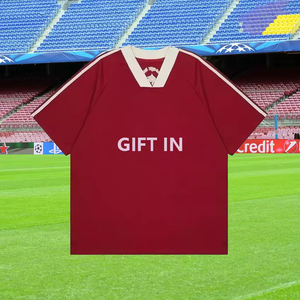 Camisetas de Fútbol Personalizadas Extra Grandes de Estilo Vintage, Camiseta Corta de Malla, Ropa Urbana, Camiseta de Fútbol de Manga Corta - Product Image 1