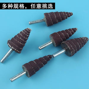 Roue abrasive en tissu non tissé, à liant résineux, forme conique, grain moyen, pour ponçage et polissage du métal, du bois et l'élimination de la rouille - Product Image 2