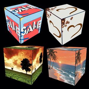 High Quality Led Cube Sign <b>Box</b> Eye-Catching Trade Show Led 6-Sided Cube <b>Advertising</b> <b>Light</b> <b>Box</b> - Product Image 1