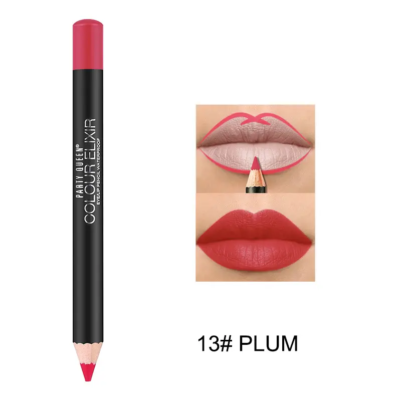 PARTYQUEEN подводка для губ долговечная водостойкая матовая помада карандаш оптовая продажа натуральный подводка для губ крем Карандаш для губ органический коричневый