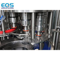 Équipement d'embouteillage d'eau automatique haute précision SUS316L 3-en-1 avec stérilisation à l'ozone, machine de remplissage d'eau pure en bouteille PET