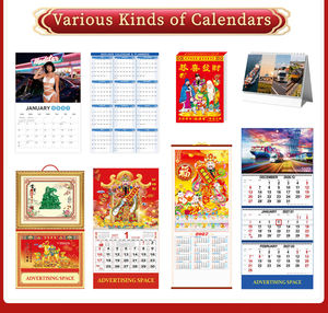 Calendario Personalizzato del Capodanno Lunare dell'Anno della Pecora, Calendario Cinese in Finto Oro per Regali - Product Image 5