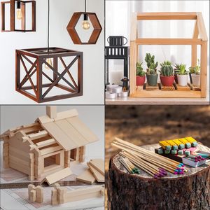 Bâtonnets en <span class=keywords><strong>bois</strong></span> naturel non finis, tiges carrées en <span class=keywords><strong>bois</strong></span> pour le travail du <span class=keywords><strong>bois</strong></span>, la finition du <span class=keywords><strong>bois</strong></span>, la construction de maquettes, les projets de bricolage - Product Image 6
