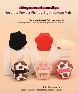 Lot de Houppettes Éponge Personnalisées en Forme de Patte de Chat, Utilisation Humide et Sèche, Matériau RUBYCELL, Sans Latex, Outil de Mélange pour Fond de Teint, Vente en Gros - Product Image 4
