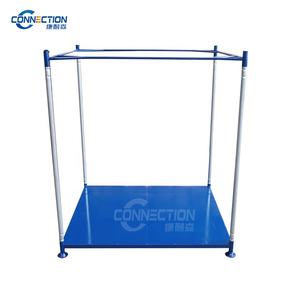 Estante para bolsas grandes con revestimiento en polvo estable para almacén, estante apilable para almacenamiento de carga, estante para palés, estante logístico para transporte, estante para montacargas - Product Image 1