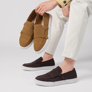 Chaussures mocassins chic en cuir véritable de haute qualité pour hommes, grandes tailles, chaussures décontractées pour hommes, plates, à enfiler - Product Image 6