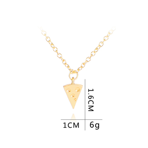 ZRM-collar con colgante de Pizza y queso para mujer, gargantilla de Amistad de oro y plata, collar para <span class=keywords><strong>amigos</strong></span> para siempre - Product Image 6