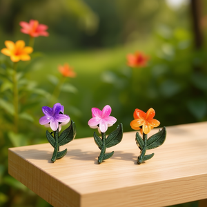 Fermaglio per capelli a forma di fiore di frangipani da 11 cm per donne e ragazze, accessorio floreale colorato per capelli - Product Image 3