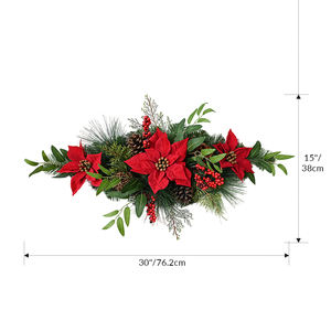 Venta al por mayor personalizado Swag decoración Artificial pared colgante exterior decorativo corona Swag - Product Image 2