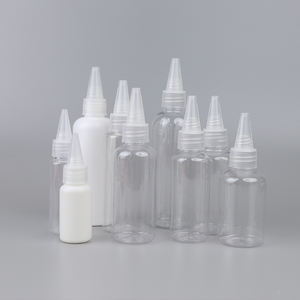 Botella aplicadora exprimible de aceite para el cabello de boca afilada de plástico vacía al por mayor con tapa giratoria - Product Image 1