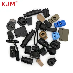 Eco-friendly Clothing Backpack Accessories Customized Multi-colored Hole Cord Buckles Lock Cord