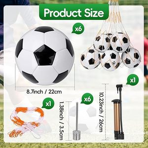 2026 Custom <strong>Soccer</strong> <strong>Ball</strong> Size 3 4 5 Durable Training Match Football with Custom Logo Color Eco Friendly Black Pump Bag - Product Image 4
