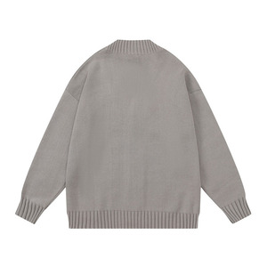 Áo len nam thiết kế riêng, logo tùy chỉnh, chất liệu dệt kim mùa đông, kiểu dáng cardigan cổ V dài tay, phong cách thường ngày. - Product Image 2