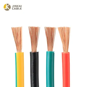 Kabel Inti Tunggal Fleksibel Insulasi PVC 450/750V Konduktor Tembaga RV 0.75mm2