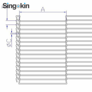 Ngành Công Nghiệp Dược phẩm Lò nướng bánh pizza phẳng Dây băng tải - Product Image 3