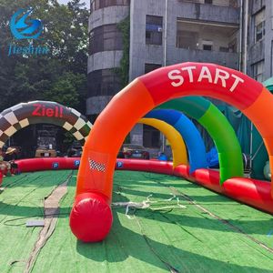 <span class=keywords><strong>Jeux</strong></span> de carnaval adulte fête arène piste aérienne populaire team building extérieur <span class=keywords><strong>géant</strong></span> Sport course voiture jeu gonflable - Product Image 6