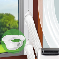 Panneau d'extension rétractable pour climatiseur mobile, déflecteur de fenêtre, tuyau d'évacuation, amortisseur manuel, accessoires universels pour la maison