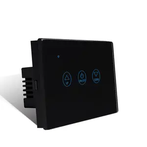 EU Graffiti WiFi glass panel zero line touch sensing smart wall switch automatic transfer switch intelligent pressure switch