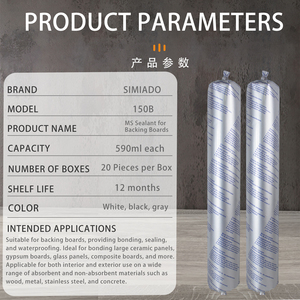 Không thấm nước rõ ràng Silicone sealant dính tương thích cách nhiệt EPS tấm ủng hộ bảng Sealant cho sơn chủ yếu - Product Image 3