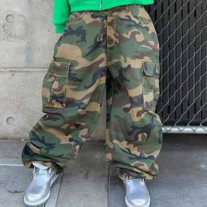 Pantalon de travail en coton Ripstop camouflage imprimé sur toute la surface, coupe ample, <span class=keywords><strong>jambes</strong></span> larges, cargo, tactique, camouflage, pour homme - Product Image 3