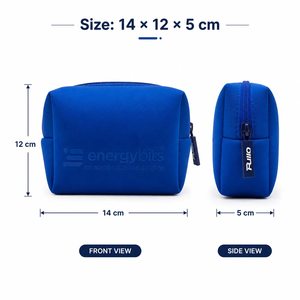 Pochette de maquillage promotionnelle en néoprène avec logo imprimé offset personnalisé, pochette cosmétique compacte pour les voyages, les soins de la peau et les accessoires - Product Image 2