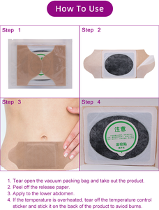 Vente en gros OEM Enokon Patchs chinois pour soulager les douleurs menstruelles chez les femmes, patchs au <span class=keywords><strong>charbon</strong></span> <span class=keywords><strong>actif</strong></span> activé par le fer, soulagement apaisant des crampes, MSDS - Product Image 3