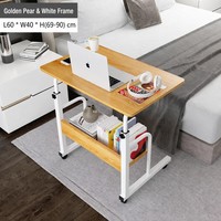 Bureau d'ordinateur moderne et simple pour étudiants, table d'étude et d'écriture, poste de travail pour la maison, le bureau, la chambre, le dortoir, l'école, espace d'apprentissage