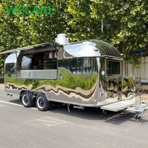 Wecare carritos de Comida theo dõi thực phẩm di động nhà bếp phục vụ Trailer bong bóng trà thanh cà phê xe tải Airstream thức ăn nhanh Trailer