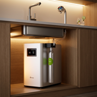 Lonsid Premium Commerciële Slimme Sodawaterdispenser met Snelgekoelde Hete Sprankelende Waterkraan & HD Scherm met Verstelbare Volume & Temperatuur