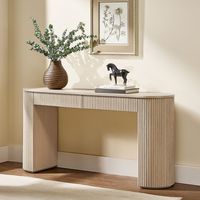 Console d'entrée vintage style Wabi-Sabi nordique en bois massif, décoration murale rétro pour gîte, rangement de couloir, table console de canapé