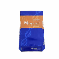 Sac tissé en PP sac 25kg 50kg sac de valve de fond de bloc en plastique pour l'emballage de ciment et d'aliments pour animaux