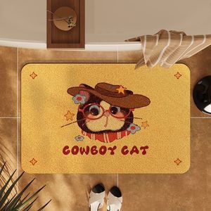 Alfombra de Baño con Diseño de Gatito, Ovalada, de Tierra de Diatomeas Absorbente y Antideslizante para Dormitorio, Cocina, Baño y Entrada - Product Image 4
