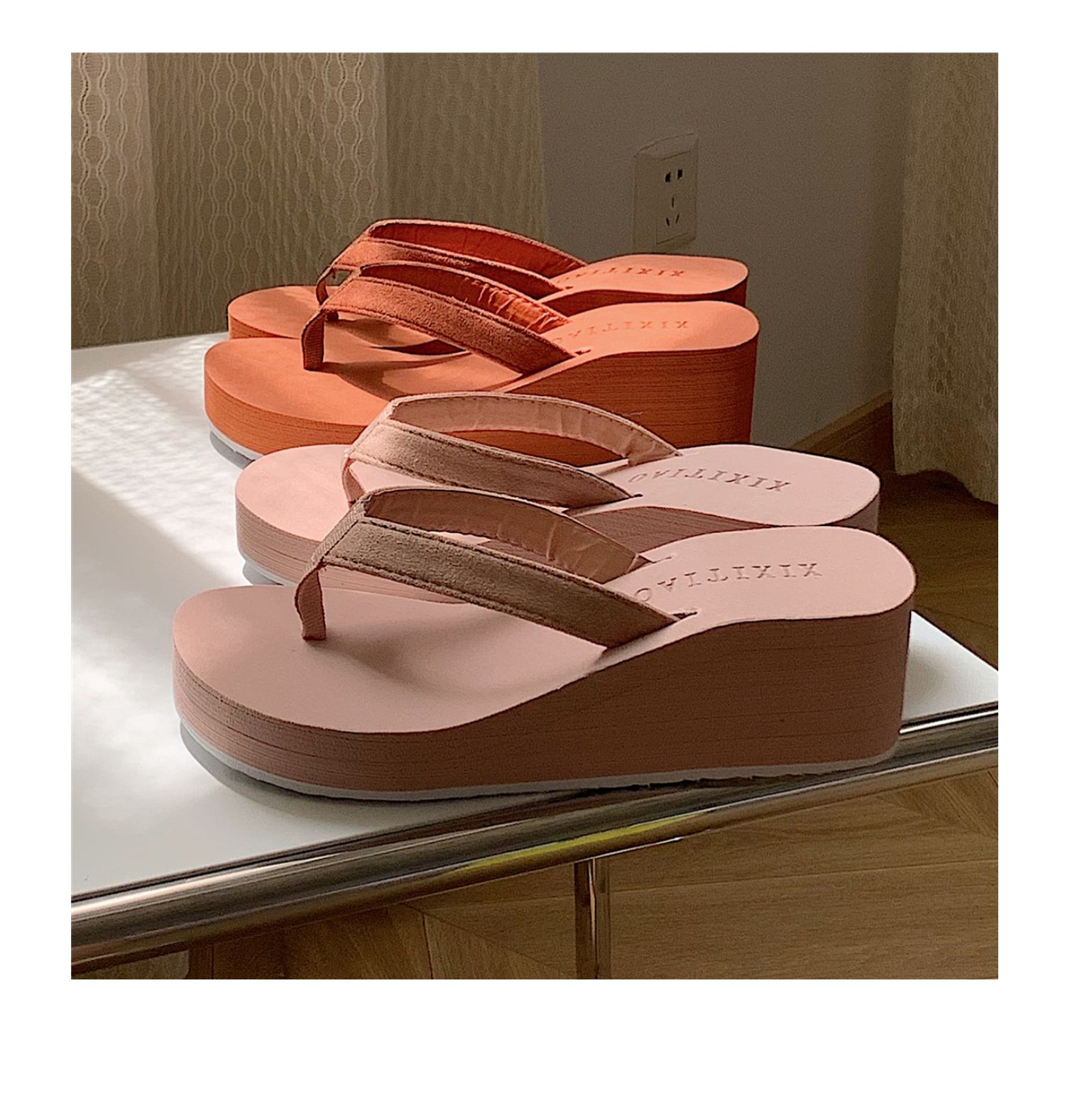 Summer Beach Casual Slipper Flip-flops Outdoor EVA Thick Bottoming Women Sandals