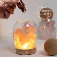 Diffuseur de parfum en pierre de cristal de luxe, sans huile essentielle, sans flamme, ensemble cadeau élégant, décoration d'intérieur